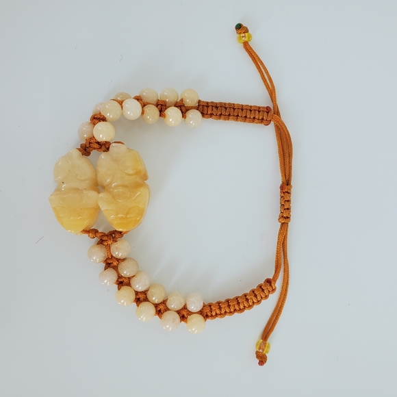 Beaded adjustable strap bracelet - Picture 3 of 4